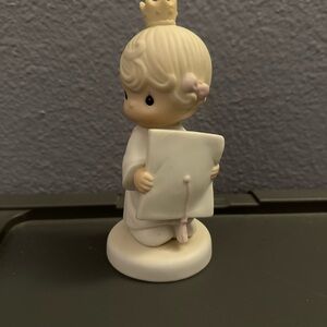 Precious Moments Cream and Pink Child Figurine